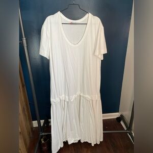 FP Beach White V-Neck Top